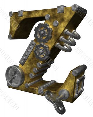 steampunk letter z