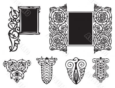 Decorative ornament Gothic style