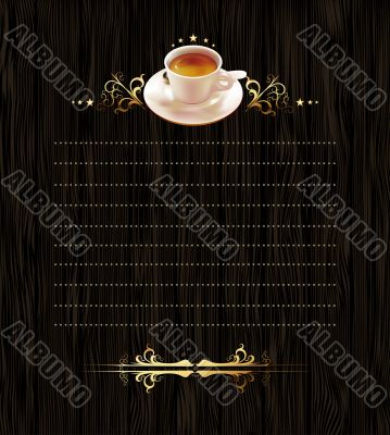 cup of coffee with ornate elements