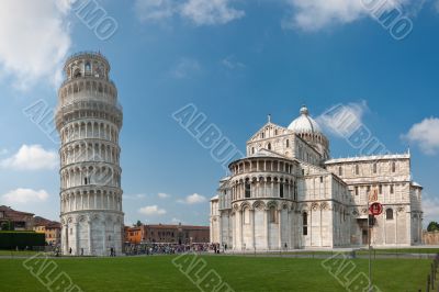 Pisa tower and cathedral