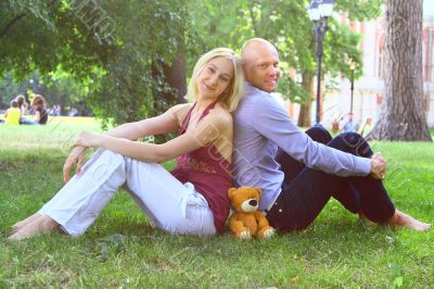 Happy married couple