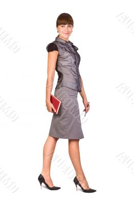 Beautiful Businesswoman with diary and pen