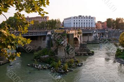 Bridge ruins