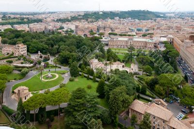 View at the Vatican Gardens