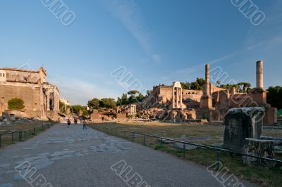 Roman forum and Palantine