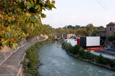 View at the Tiberis river