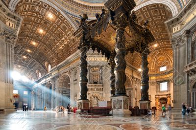 St. Peter`s Basilica interior