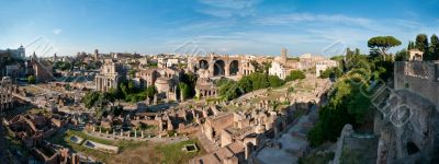 Roman forum panorama