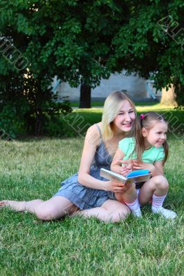 Young mum with children