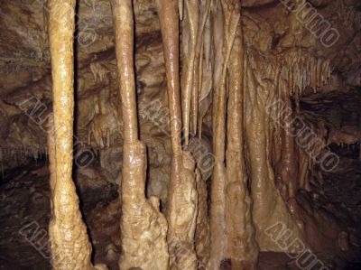 Inside the cave. Caucasus mountains
