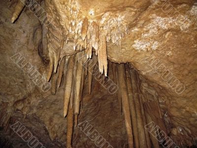 Inside the cave. Caucasus mountains