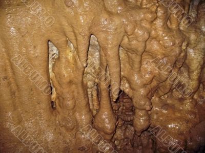 Inside the cave. Caucasus mountains