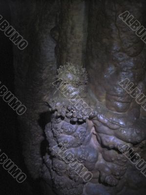 Inside the cave. Caucasus mountains