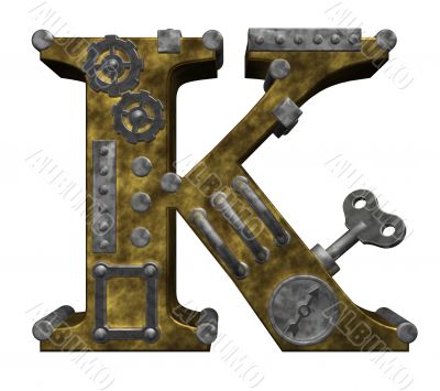 steampunk letter k