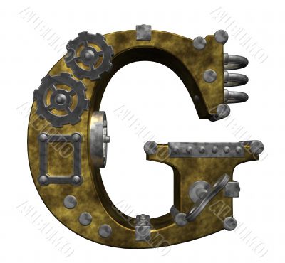 steampunk letter g