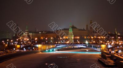 Moscow Kremlin winter view