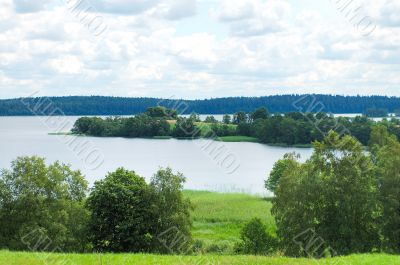 Picturesque landscape of Lithuania.