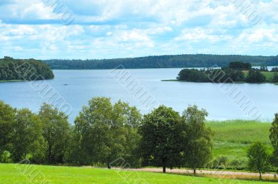 Landscape in Lithuania.