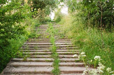Old staircase.