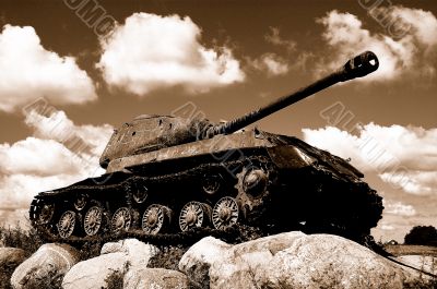 The military equipment.