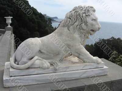 monument "lion" in Yalta, Ukraine