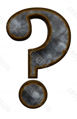 rusty question mark