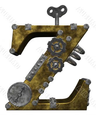 steampunk letter z