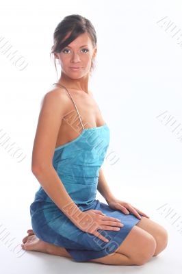 The beautiful young girl