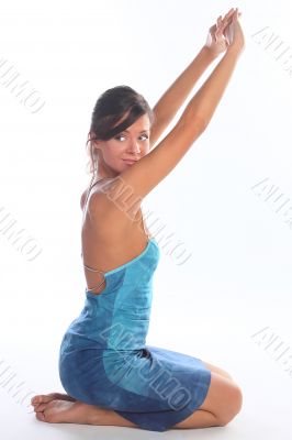 The beautiful young girl