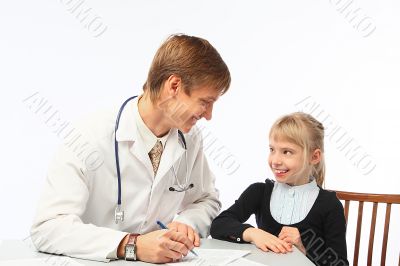 The doctor and the little girl
