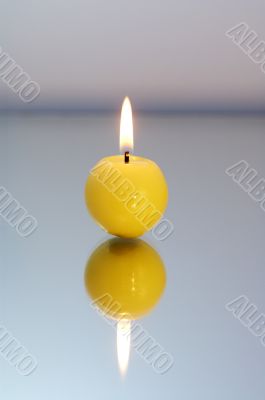 Yellow candle.