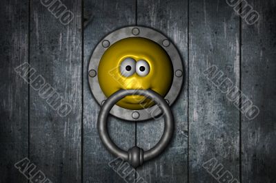 smiley doorknocker