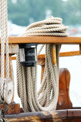 Rope on deck