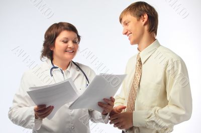The woman the doctor accepts the adult man