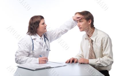The woman the doctor accepts the adult man
