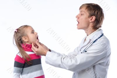 The doctor and the little girl