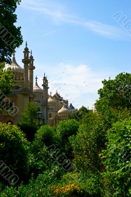 Brighton pavilion spring view