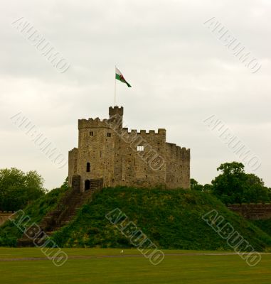 Castle on the hill Cardiff