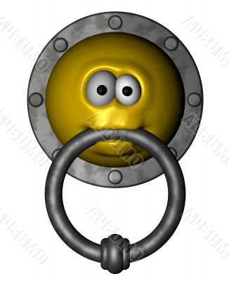 smiley doorknocker