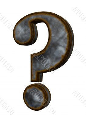 rusty question mark
