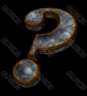 rusty question mark
