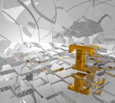 golden letter t