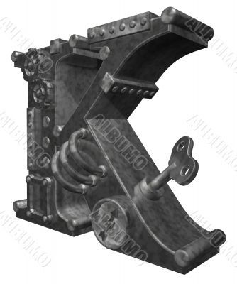 steampunk letter k