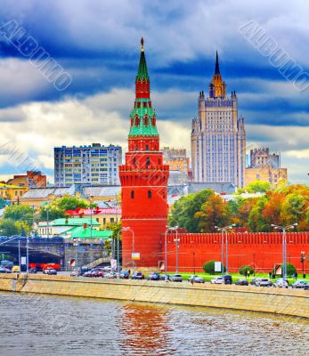 view of the Moscow Kremlin