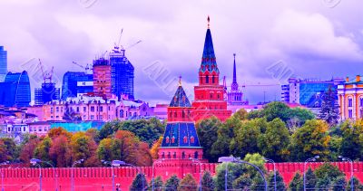 view of the Moscow Kremlin