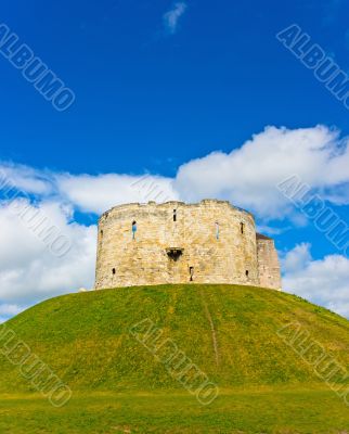 Castle in York Cliffords tower