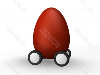 egg on wheels
