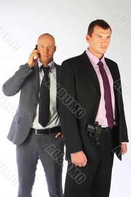 The bodyguard of the businessman