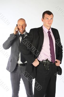 The bodyguard of the businessman