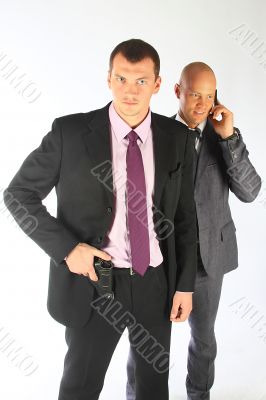 The bodyguard of the businessman